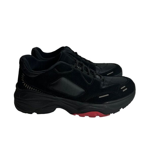 ZARA MAN sneakers Shoes Size EU 43 US 10 Black / Red Lace Up Fashion Casual - Picture 1 of 11